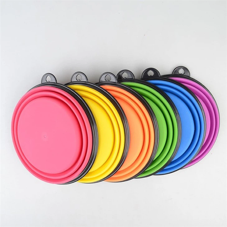 Silicone Dog Food Bowl With Carabiner